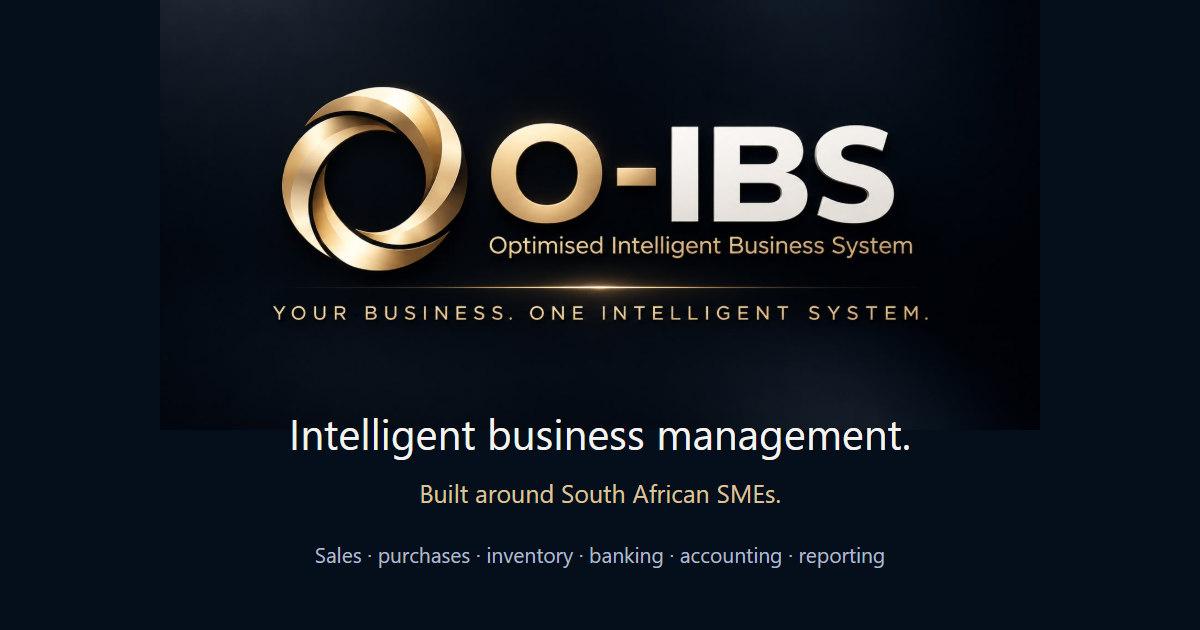 O-IBS | Intelligent Business Management Software for South African SMEs